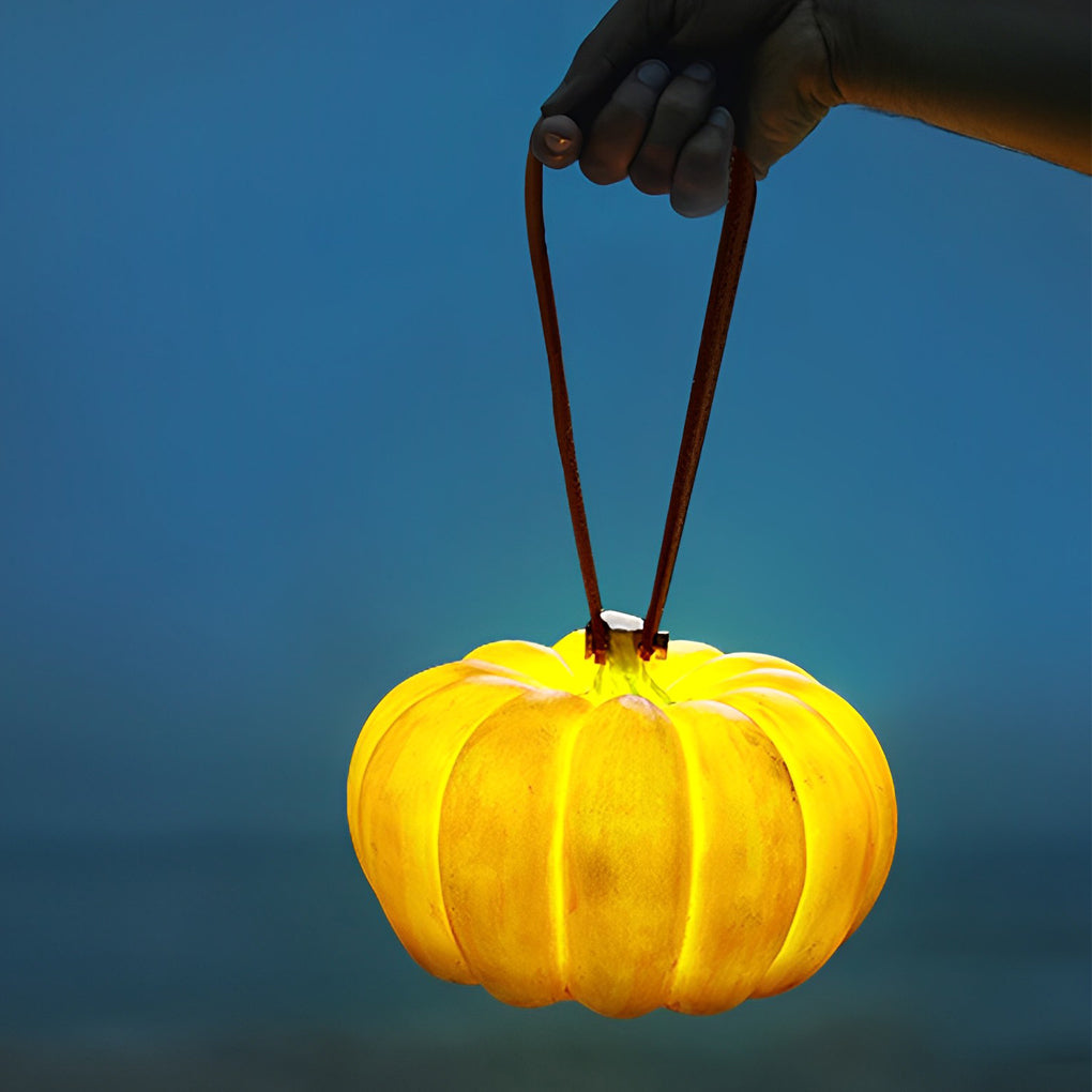 Portable Resin Pumpkin LED Waterproof USB Chargeable Outdoor Lights - Lamp Outdoor