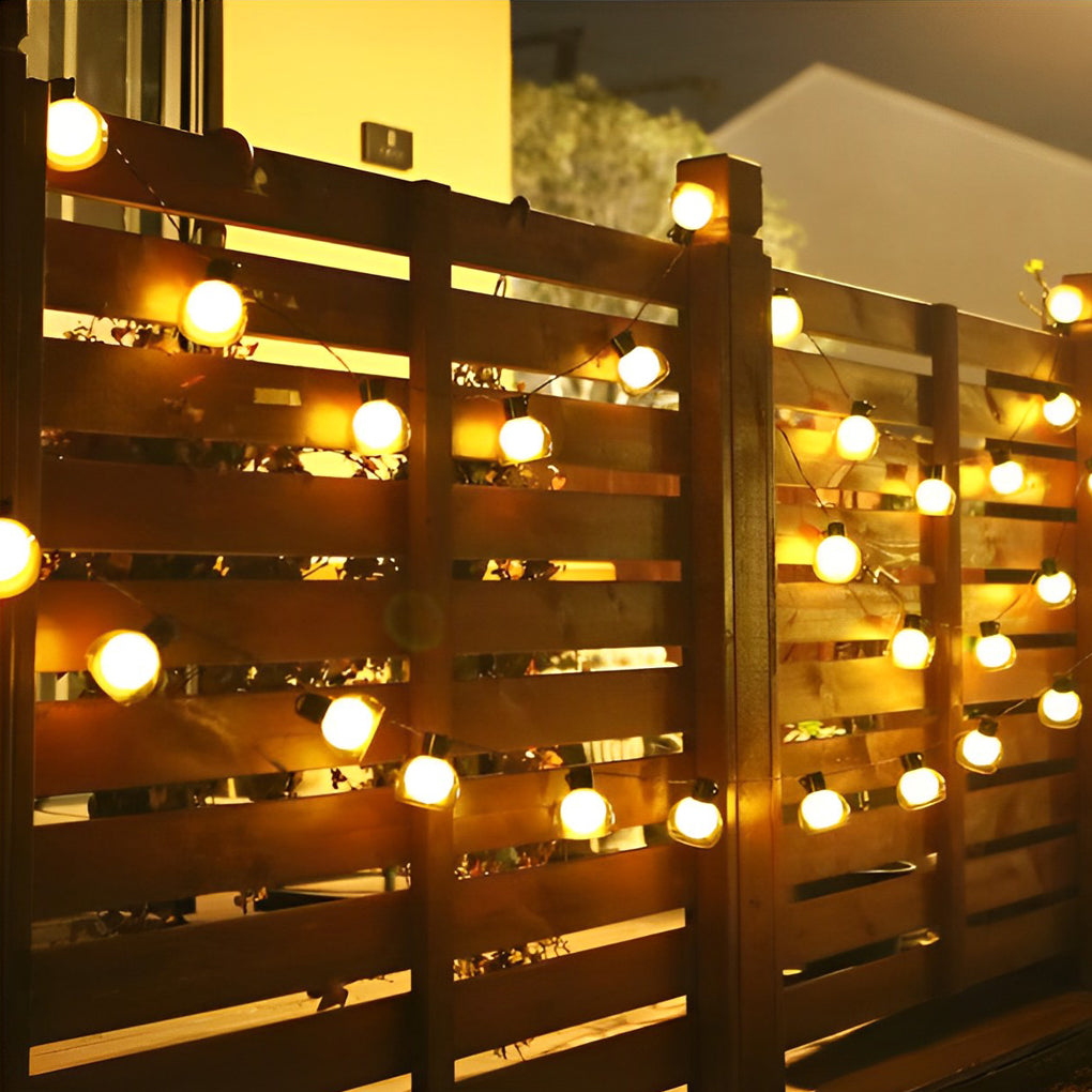 Battery Operated USB Solar 40 Lights LED Bulbs Outdoor String Lights - Lamp Outdoor