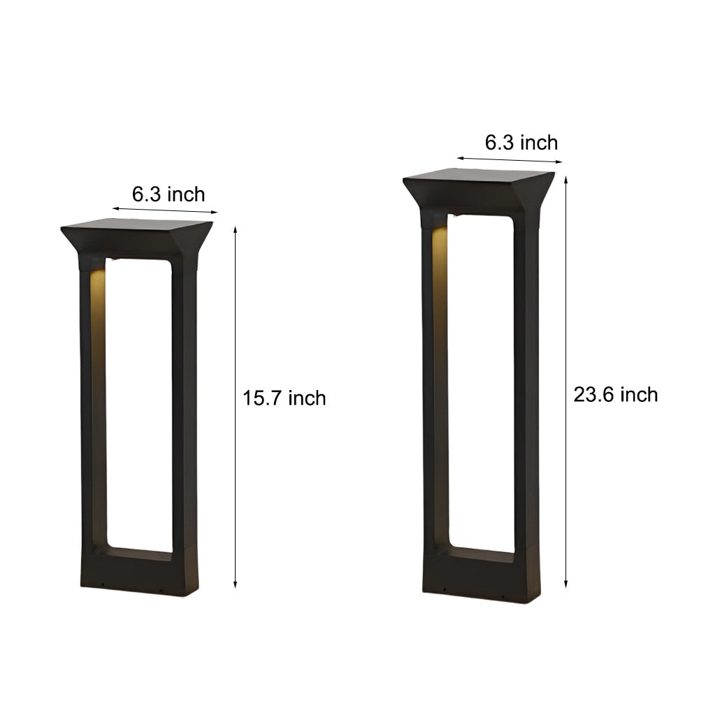 Elegant Door-Shaped LED Solar Pathway Lights - Lamp Outdoor