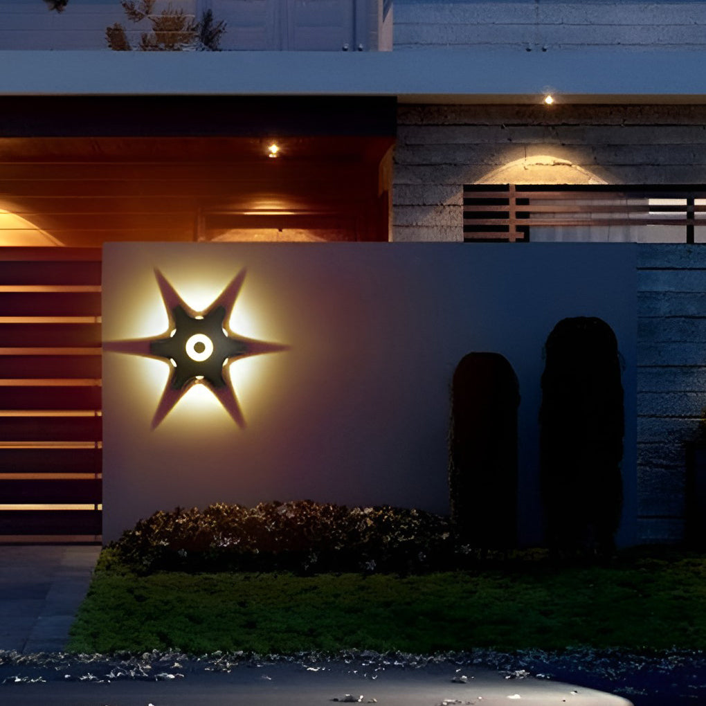Flower Shaped LED Waterproof Nordic Wall Washer Lights Wall Sconces Lighting - Lamp Outdoor