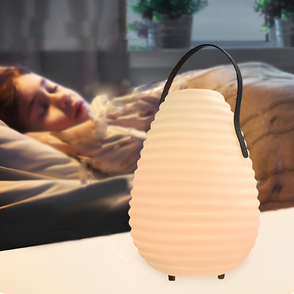Waterproof Round LED Timing USB Rechargeable Portable Outdoor Lanterns - Lamp Outdoor