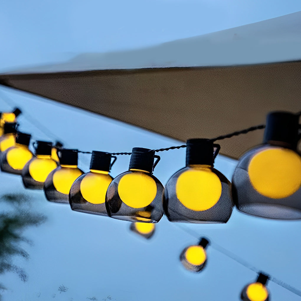 Battery Operated USB Solar 40 Lights LED Bulbs Outdoor String Lights - Lamp Outdoor