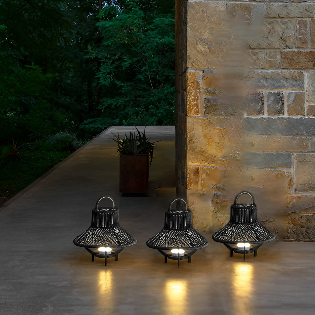 Metal Outdoor Tribal Floor Lamp - Lamp Outdoor