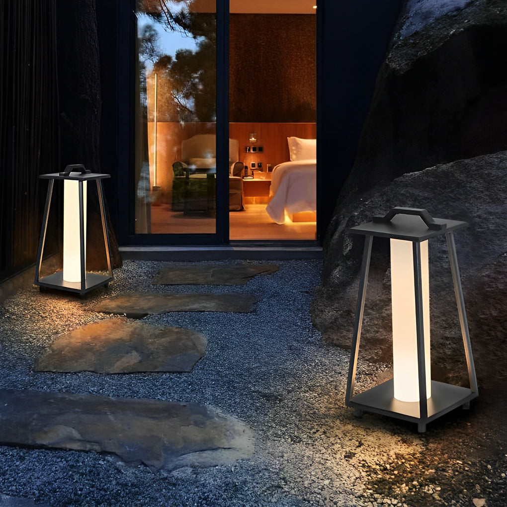Portable Waterproof LED Removable Black Modern Outdoor Floor Lamp - Lamp Outdoor