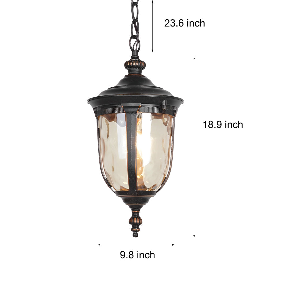 Waterproof Glass Unique Black European Style Outdoor Chandelier Lights - Lamp Outdoor