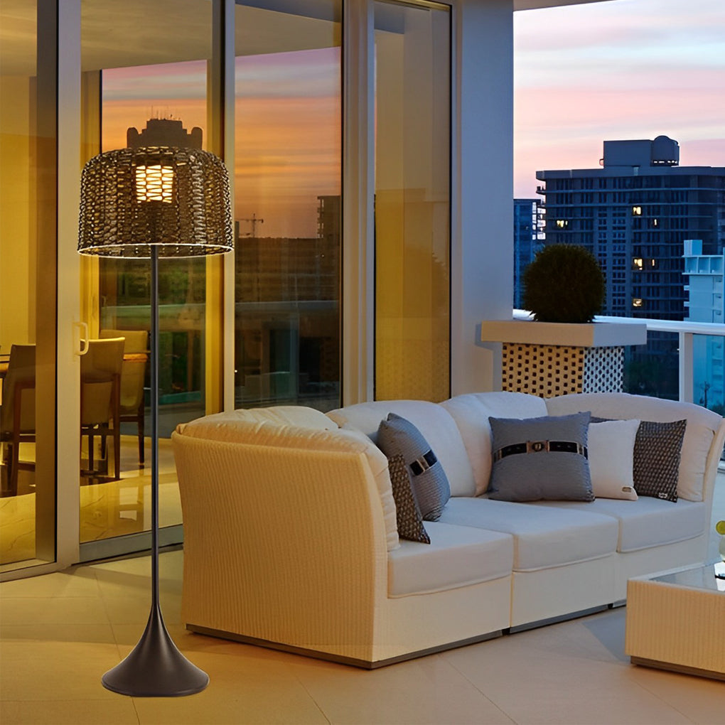 1-light Mesh Outdoor Floor Lamp - Lamp Outdoor