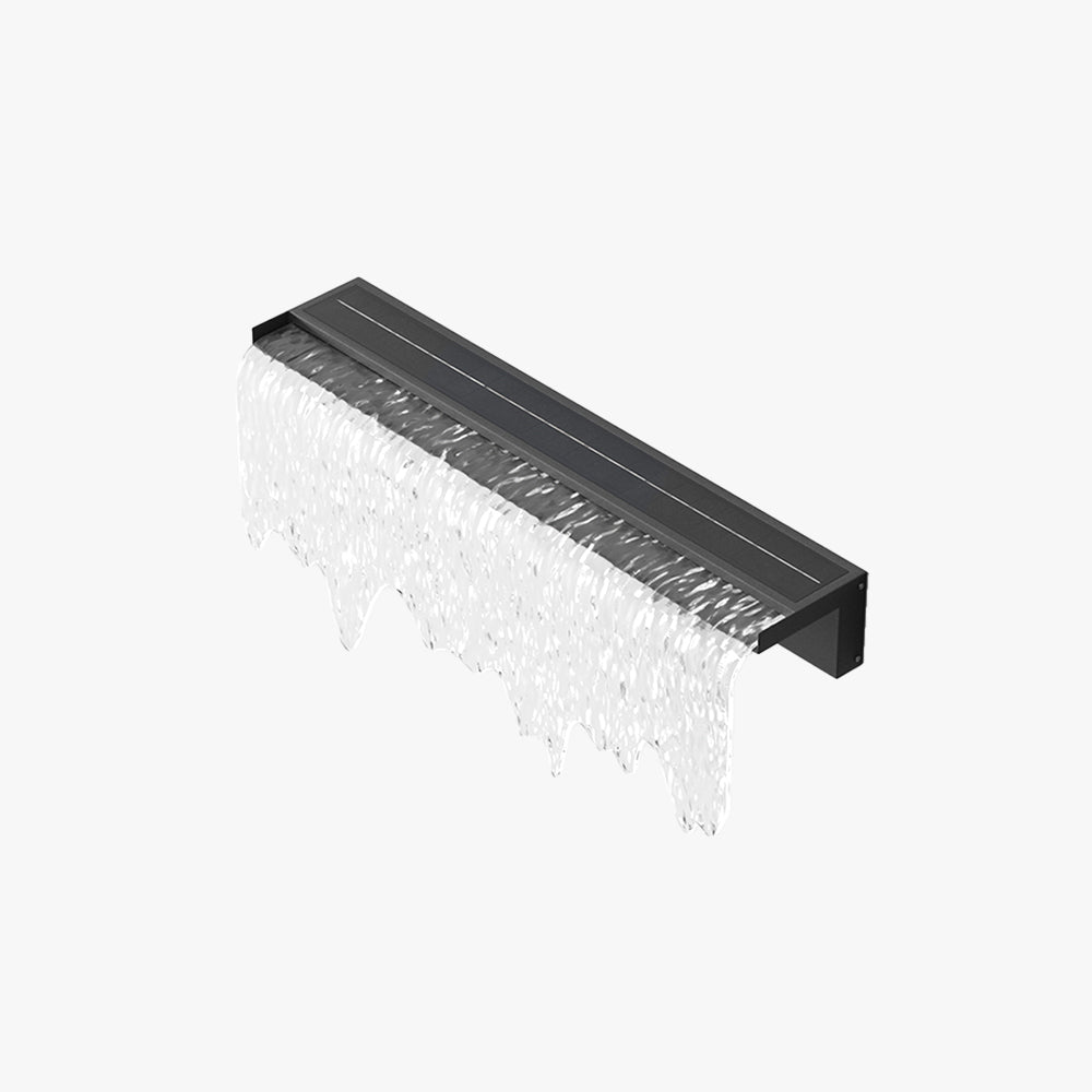 Arisha Modern Minimalist Metal Acrylic Solar Waterproof Outdoor Wall Lamp - Lamp Outdoor