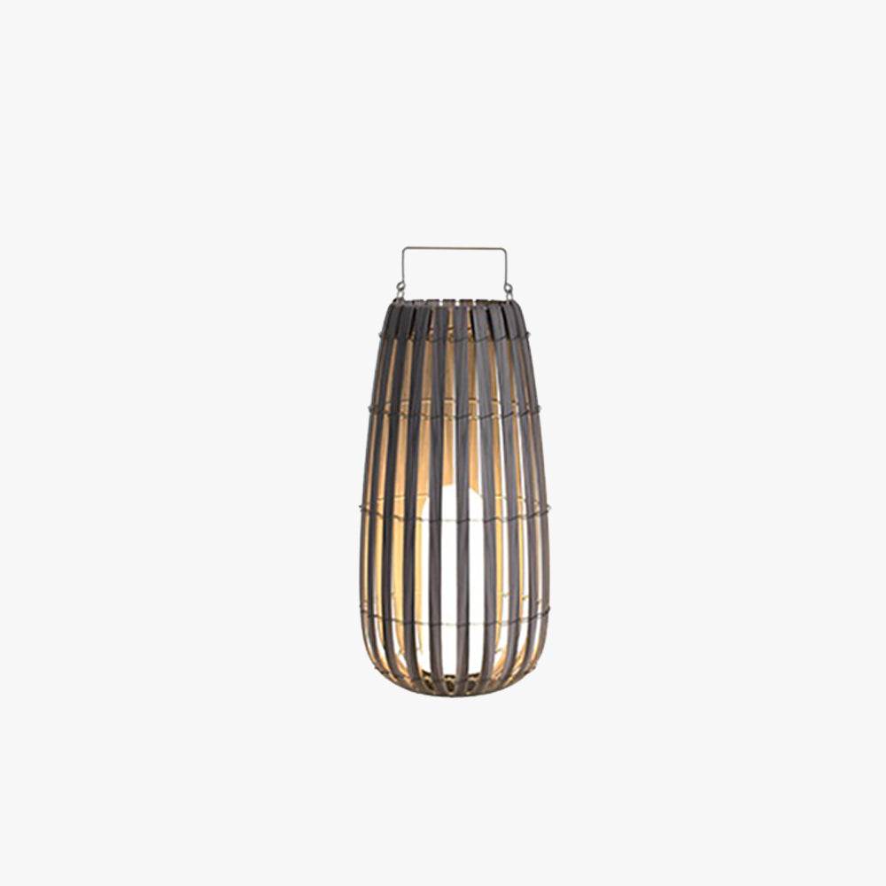 Ray Outdoor Floor Lamp Hardwired Solar Metal Cage - Lamp Outdoor
