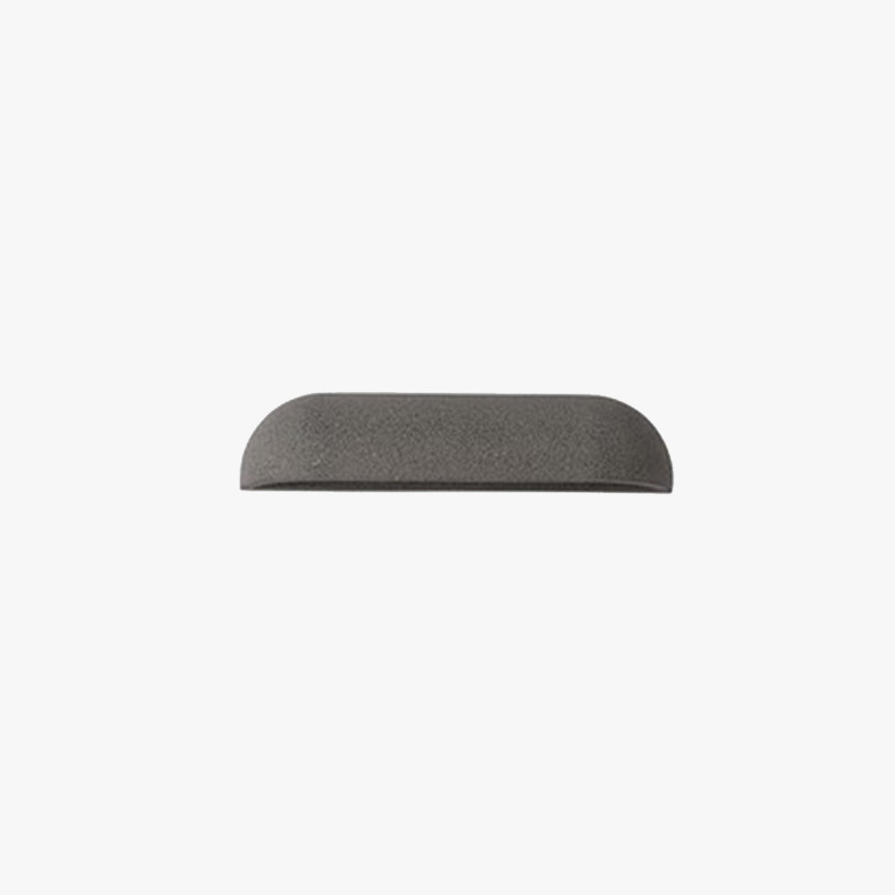 Ray Modern Minimalist Semi-elliptical Metal Stone Outdoor Wall Lamp - Lamp Outdoor