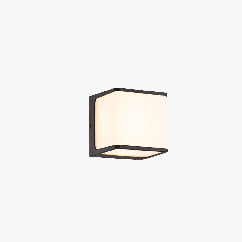 Ray Modern Minimalist Rectangular Acrylic Sensor Solar Outdoor Wall Lamp - Lamp Outdoor