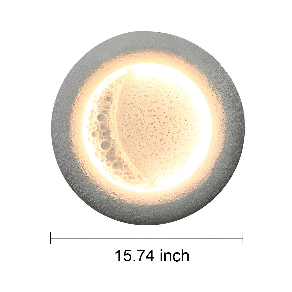 Creative Moon Shaped Waterproof LED 10W Modern Wall Lamp Exterior Decor - Lamp Outdoor
