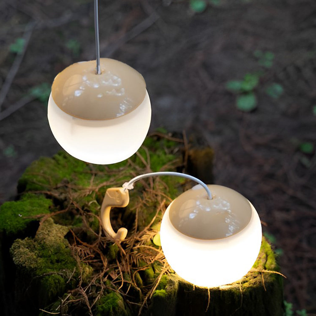 Round LED Dimmable USB Rechargeable Modern Portable Camping Lights - Lamp Outdoor