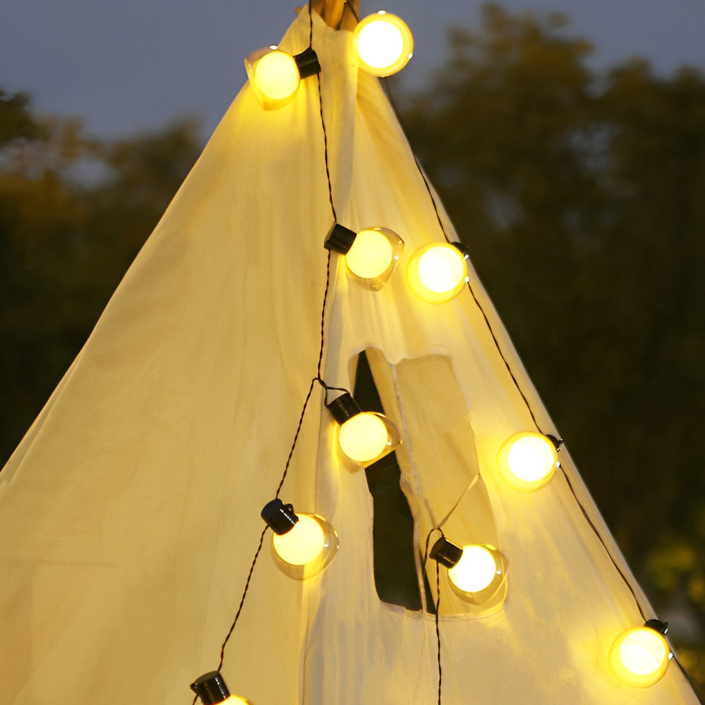 Battery Operated USB Solar 40 Lights LED Bulbs Outdoor String Lights - Lamp Outdoor