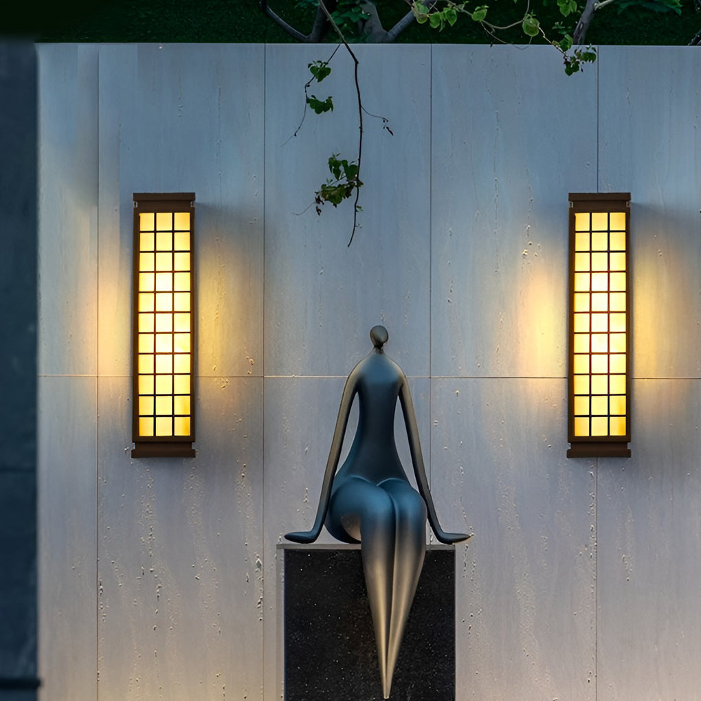 Classic Rectangular T5 Waterproof Vintage Outdoor Wall Lights Fixture - Lamp Outdoor
