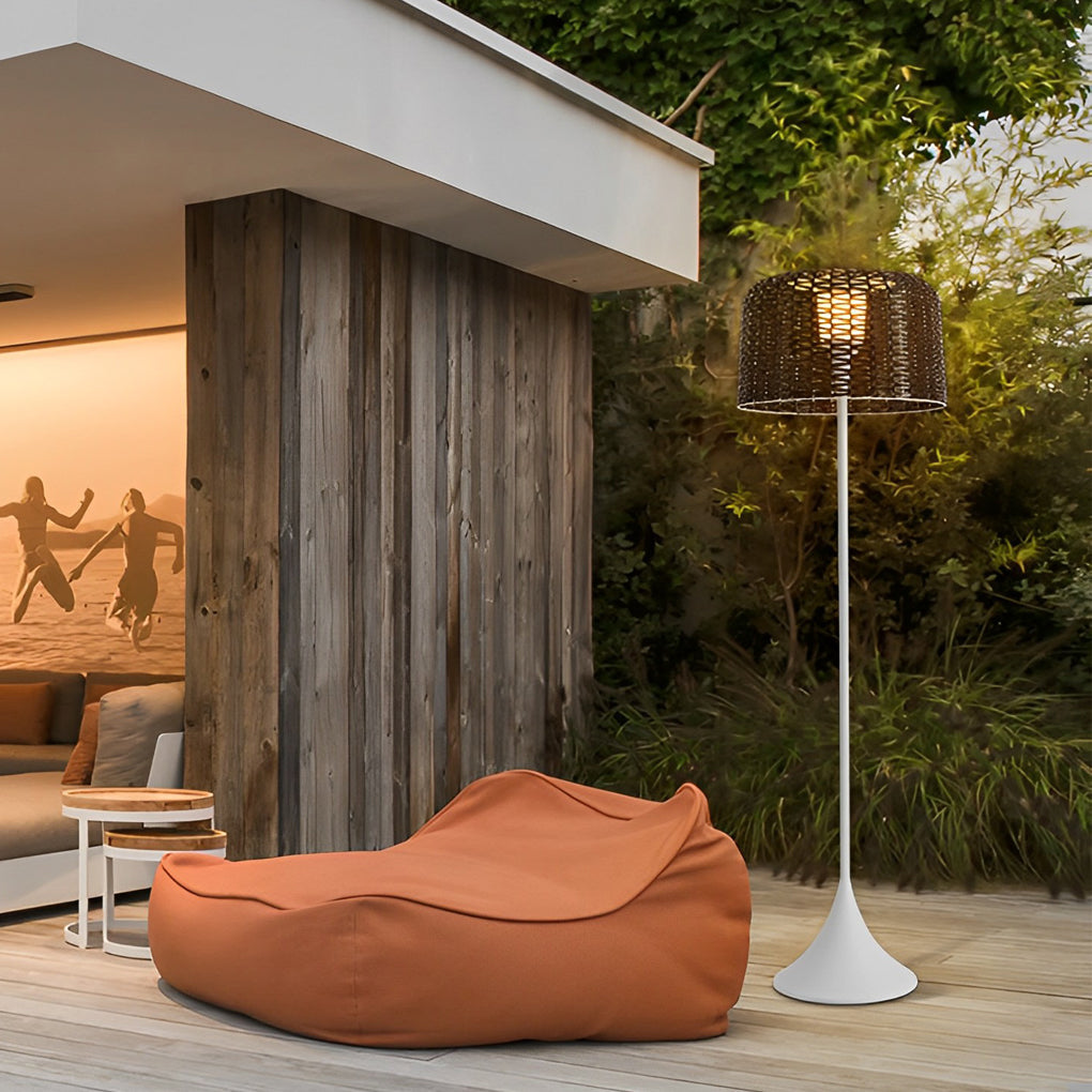 1-light Mesh Outdoor Floor Lamp - Lamp Outdoor