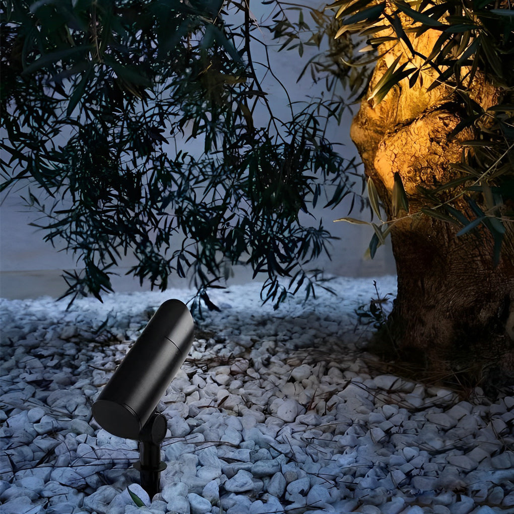 Waterproof Black Modern LED Spotlights Outdoor Spot Lights Lawn Lamp - Lamp Outdoor