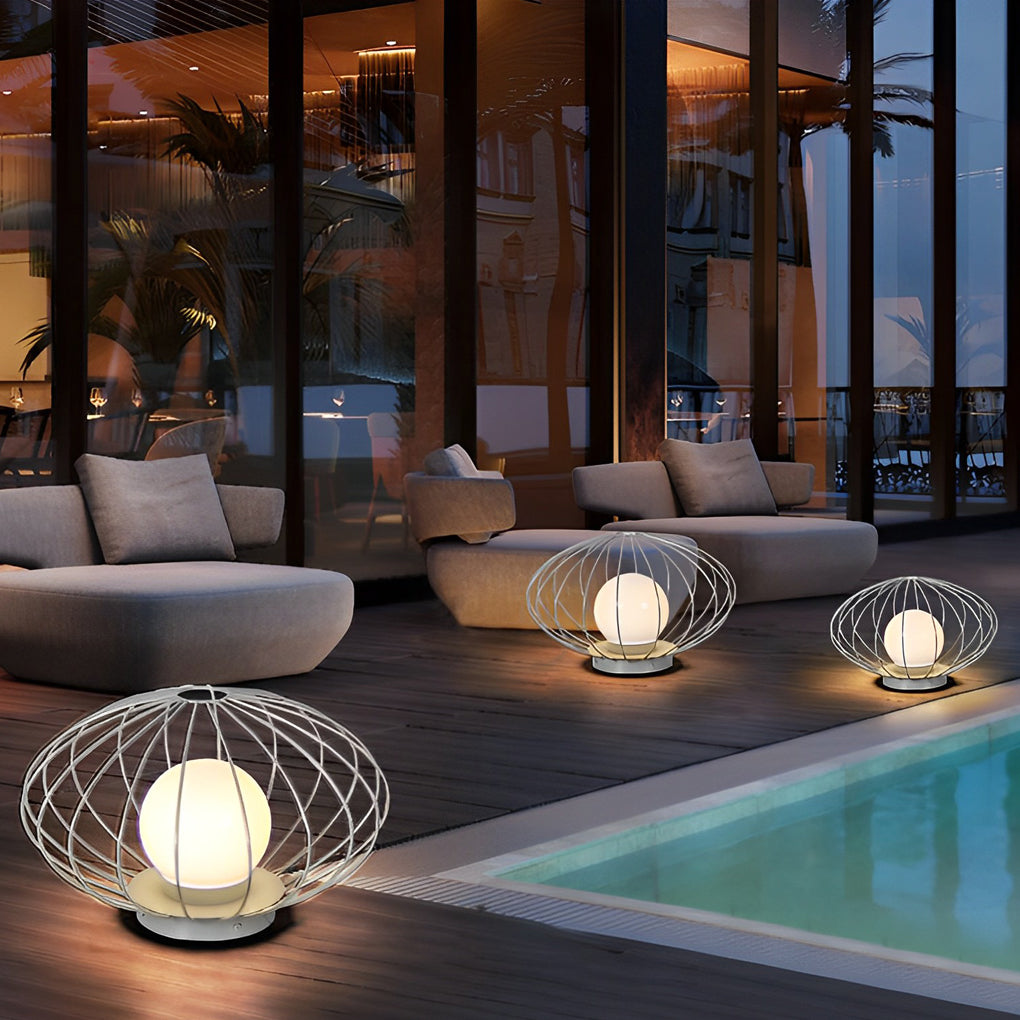 Mushroom Cage Shape LED Waterproof Modern Lawn Lamp Outdoor Lights - Lamp Outdoor