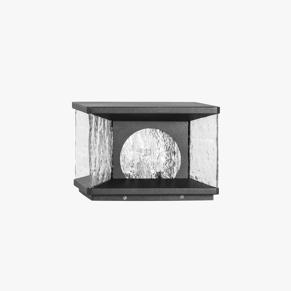 Ray Modern Transparent Rectangular Metal Glass Outdoor Floor Lamp - Lamp Outdoor