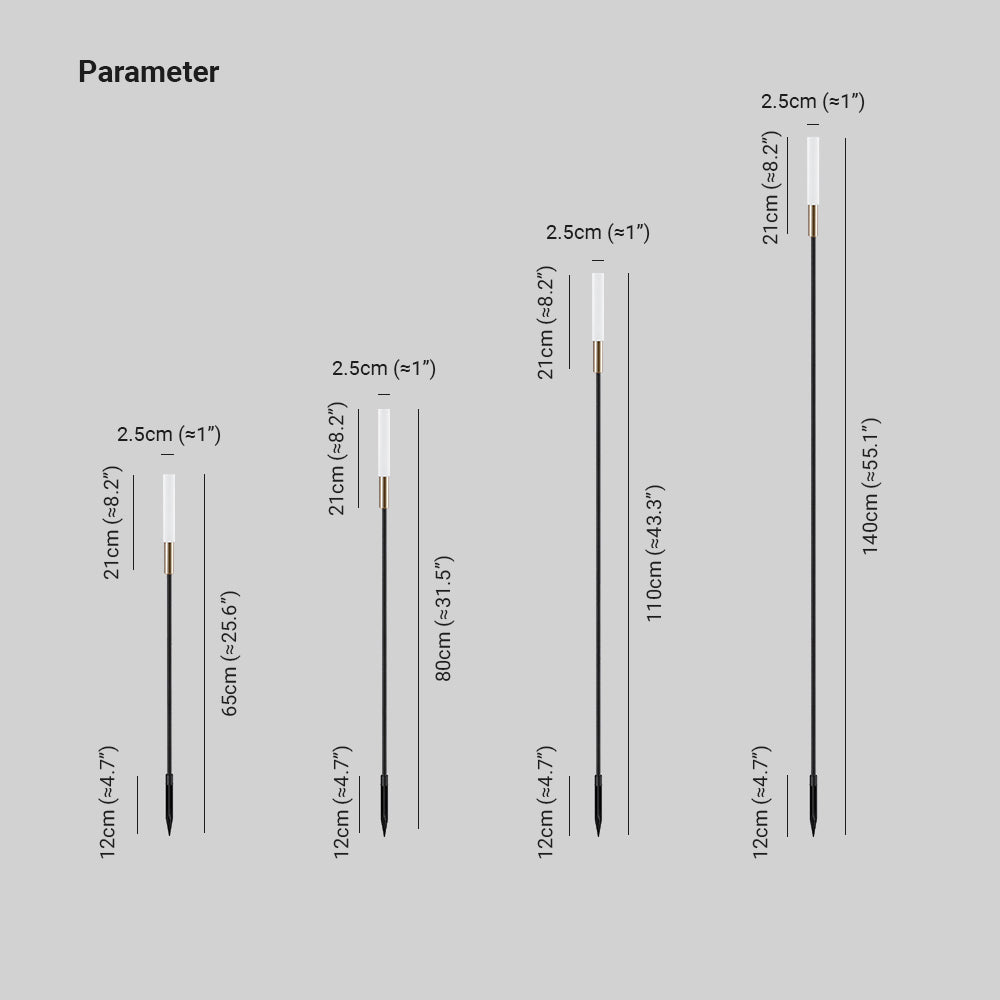 Ray Modern Metal Reed Solar Outdoor Post Light - Lamp Outdoor