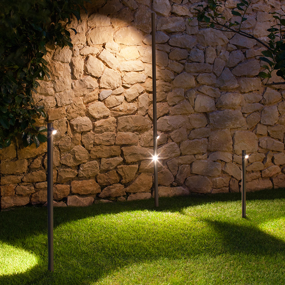 Arisha Bamboo Shape Metal&Glass Outdoor Floor Lamp - Lamp Outdoor
