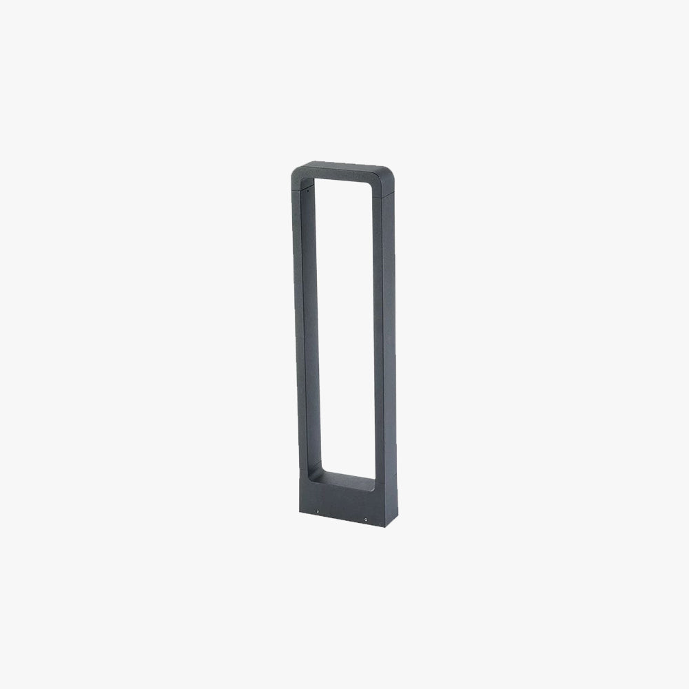 Ray Modern Metal Geometric Hollow Solar Outdoor Bollard Light - Lamp Outdoor