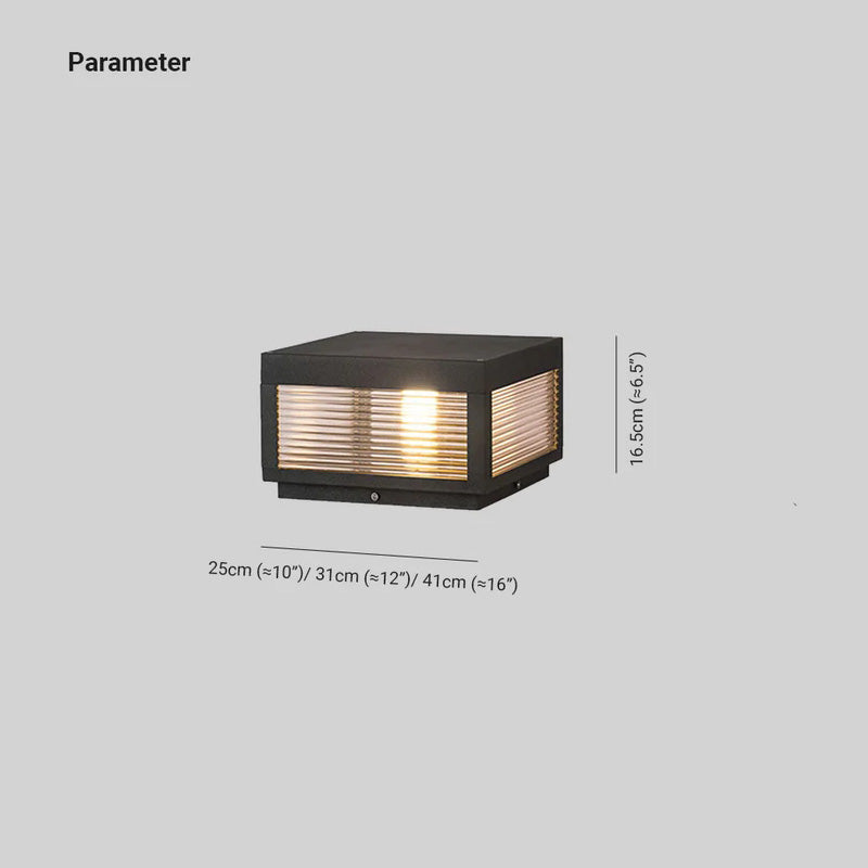 Ray Vintage Metal LED Outdoor Light Post - Lamp Outdoor