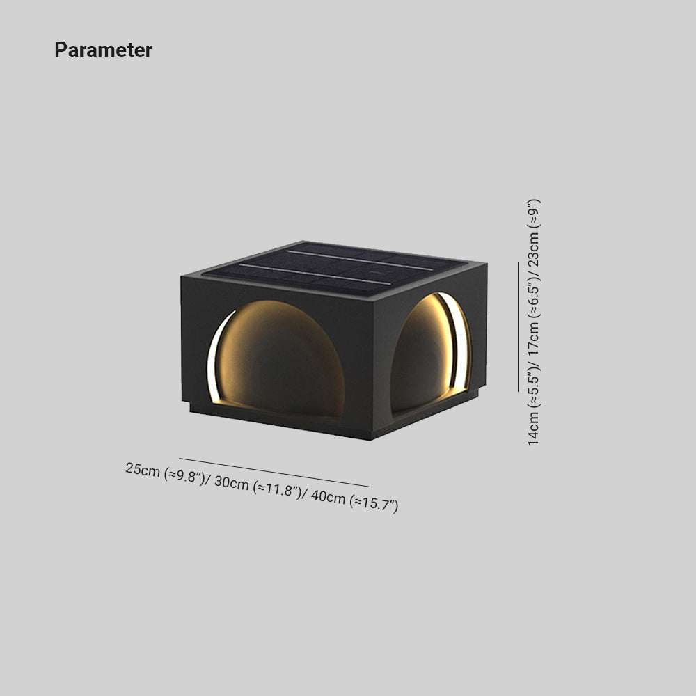 Ray Modern Rectangular Metal Outdoor Lamps Post - Lamp Outdoor