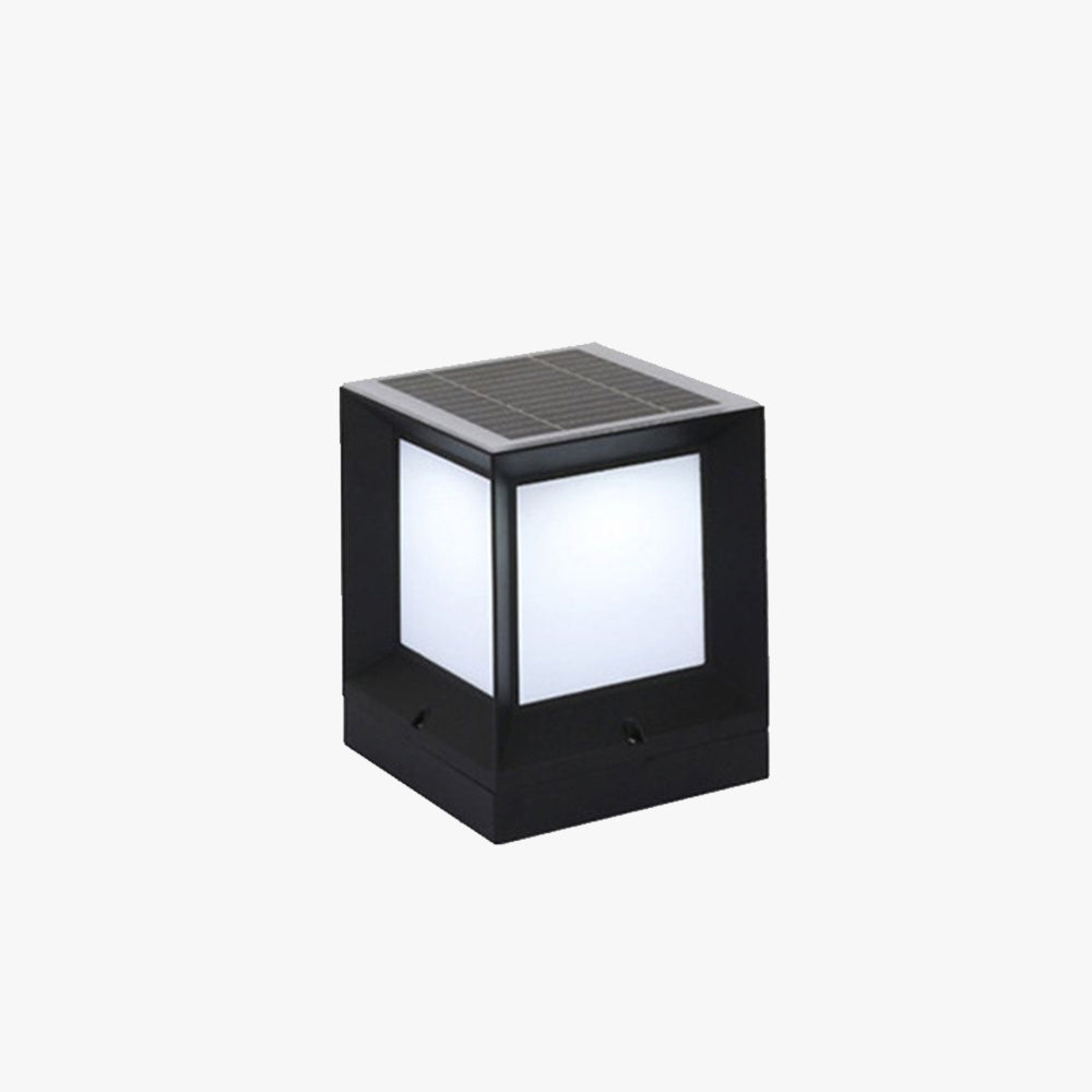 Ray Modern Simple Rectangle Metal Outdoor Floor Lamp - Lamp Outdoor
