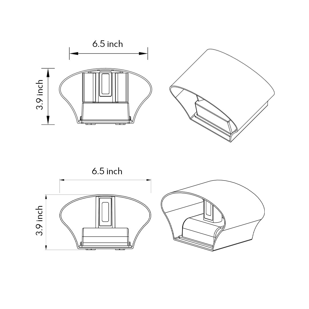 LED Outdoor Up Down Wall Light Minimalist Style - Lamp Outdoor