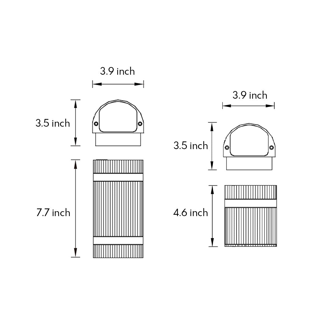 Die-cast Aluminum Garden Wall Lights Modern Industrial Style - Lamp Outdoor