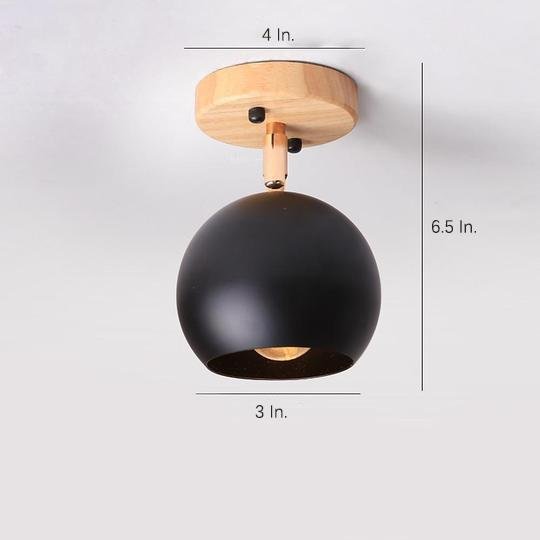Semicircular Metal LED Rustic Adjustable Pendant Lights Ceiling Lights - Lamp Outdoor