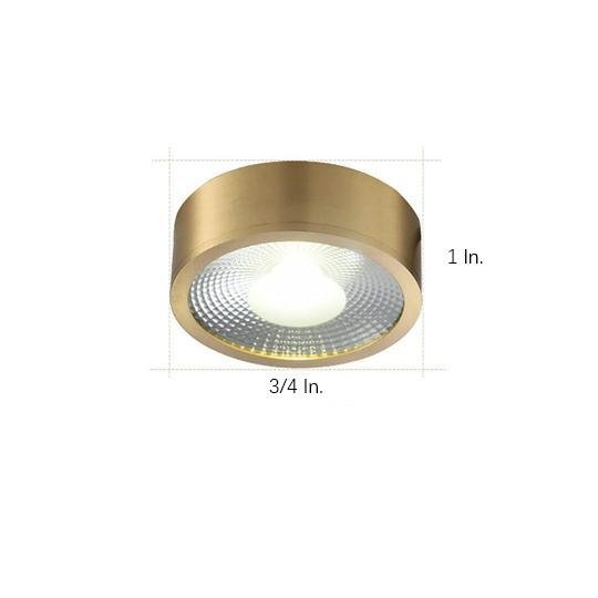 Round LED Copper Modern Ceiling Lights Flush Mount Lighting for Corridors - Lamp Outdoor