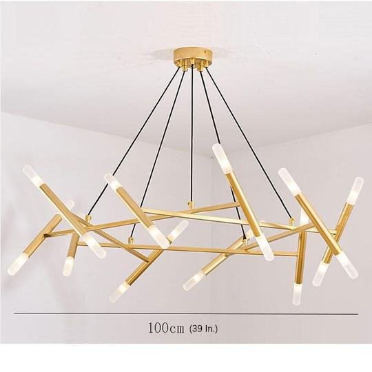 Creative Metal Design 16-Lights LED Industrial Chandeliers Hanging Lamp - Lamp Outdoor