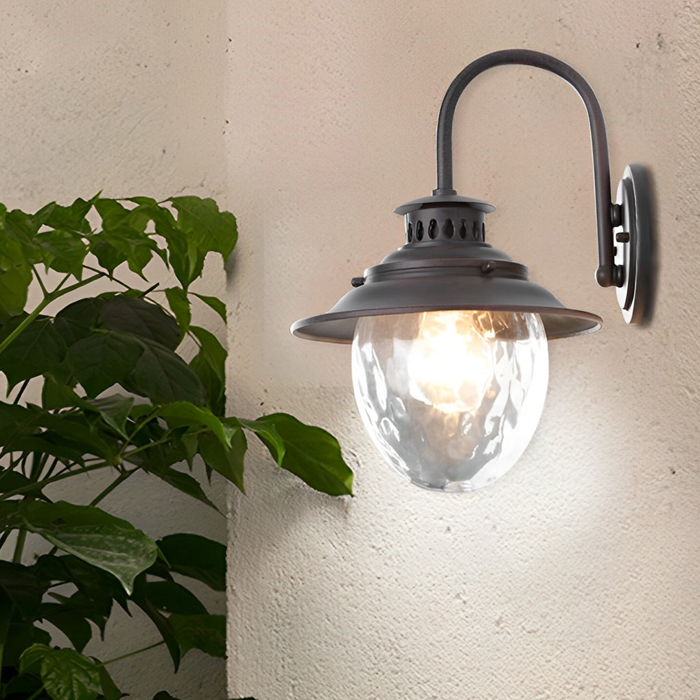 Creative Glass Metal LED Waterproof Modern Outdoor Wall Lamp Wall Sconce Lighting - Lamp Outdoor