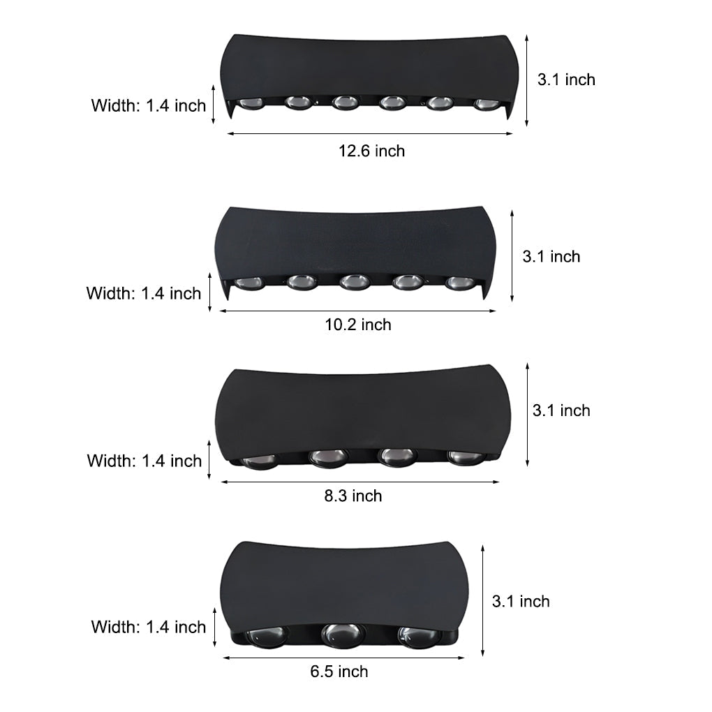 Outdoor Up Down Light LED Waterproof Exterior Aluminum Wall Lights - Lamp Outdoor