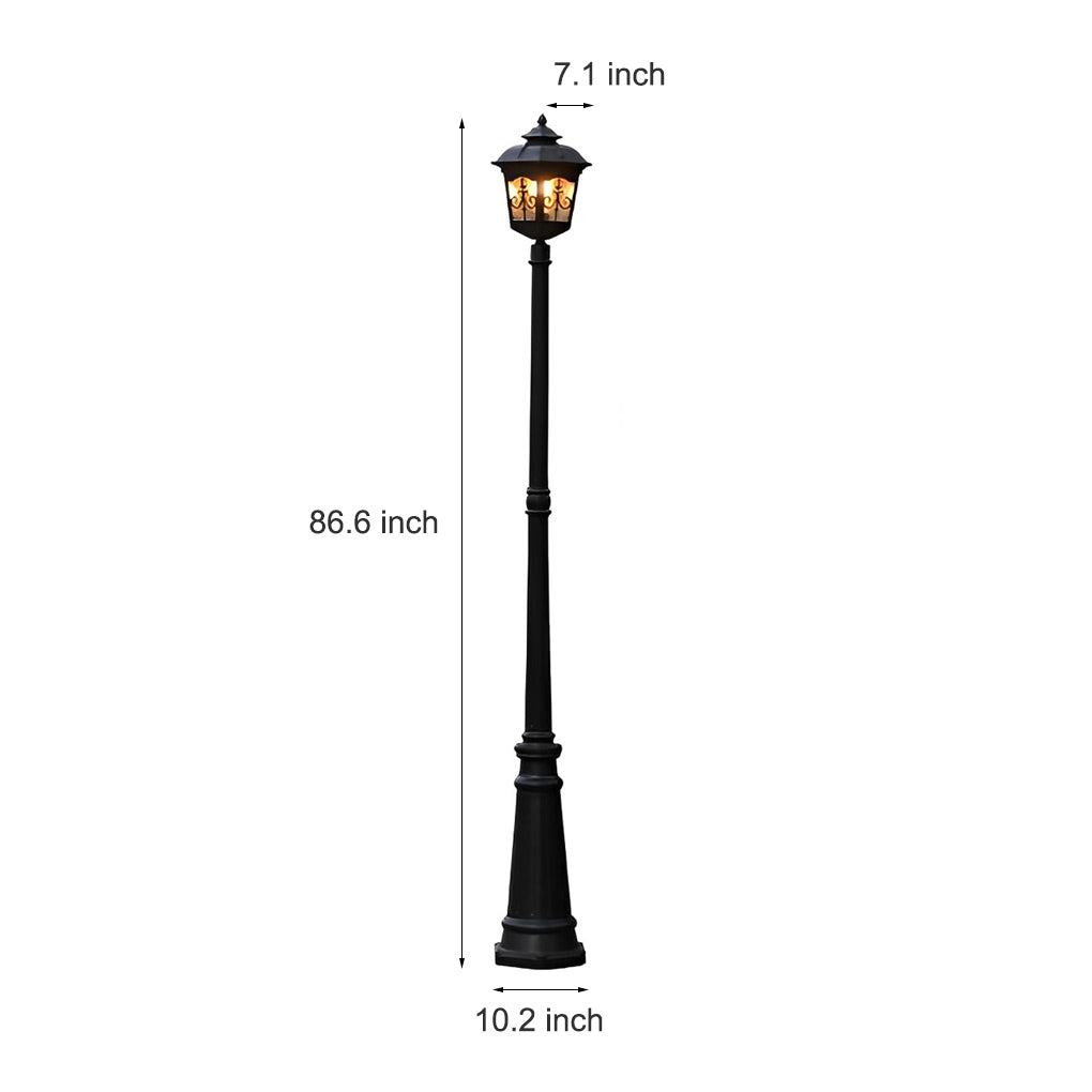Retro Minimalist LED Waterproof European Style Garden Lamp Post Lights - Lamp Outdoor