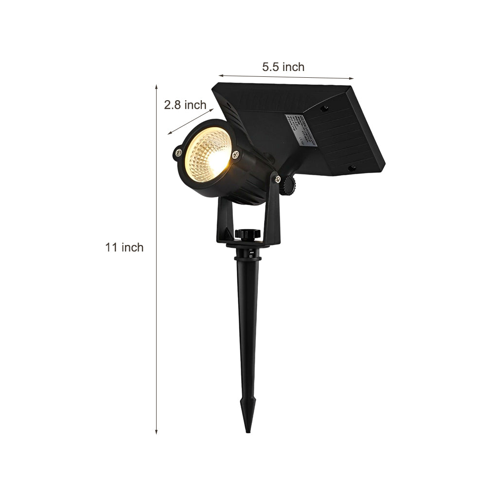 Adjustable Waterproof LED Multicolor Dimmale Solar Powered Spot Light - Lamp Outdoor