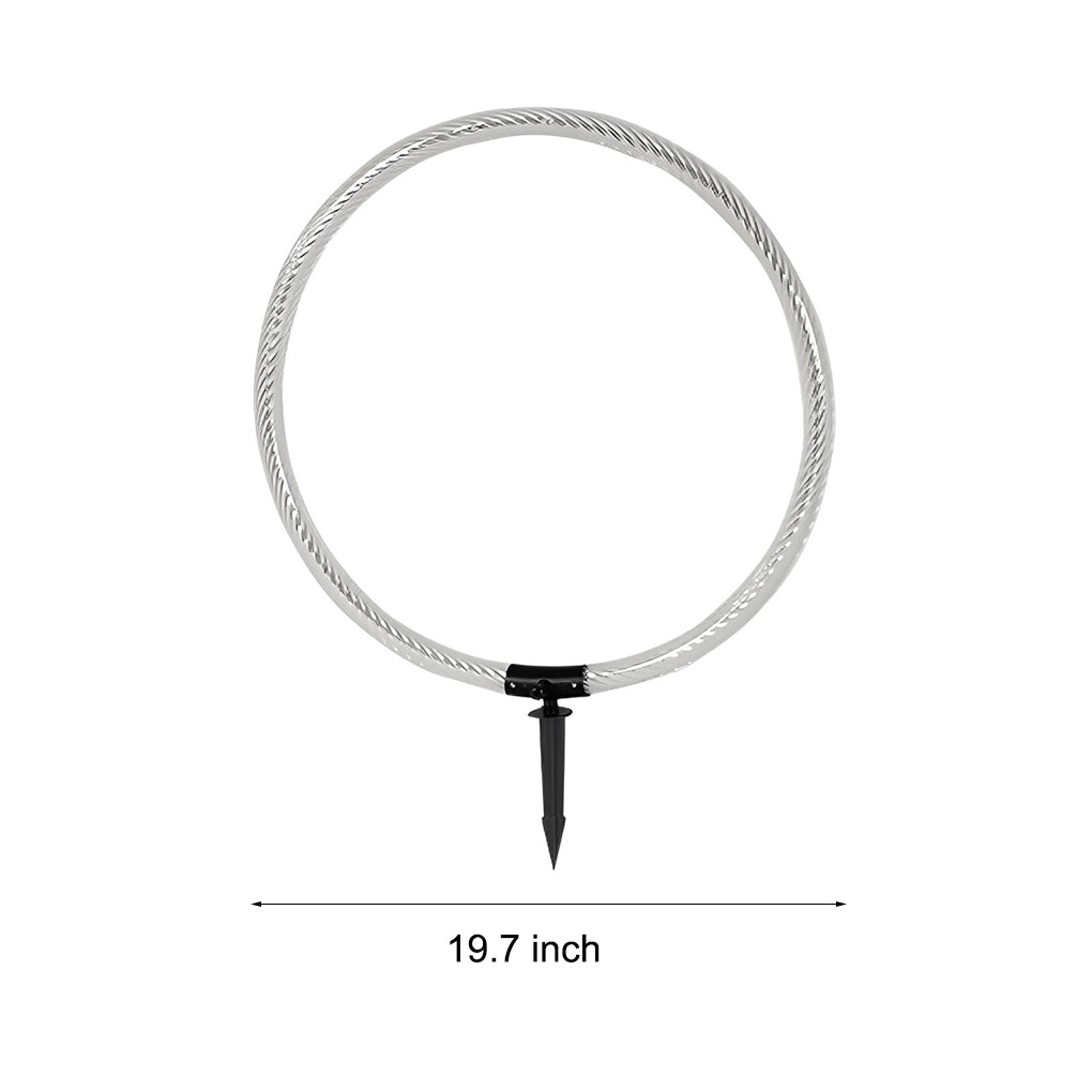Sleek Ring LED Lawn Lamp Modern Waterproof Solar Landscape Lighting - Lamp Outdoor