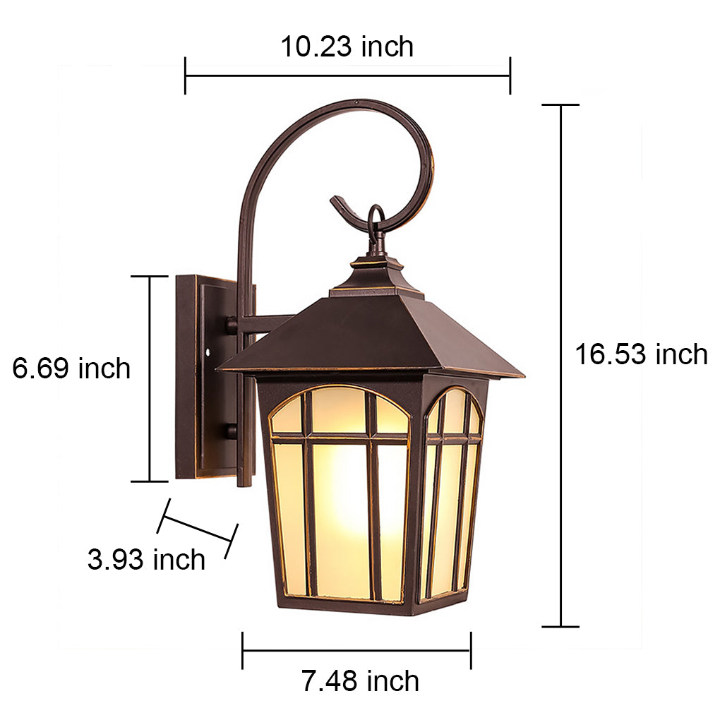Retro Waterproof Iron Glass Modern Outdoor Wall Lights Wall Sconces Lighting - Lamp Outdoor