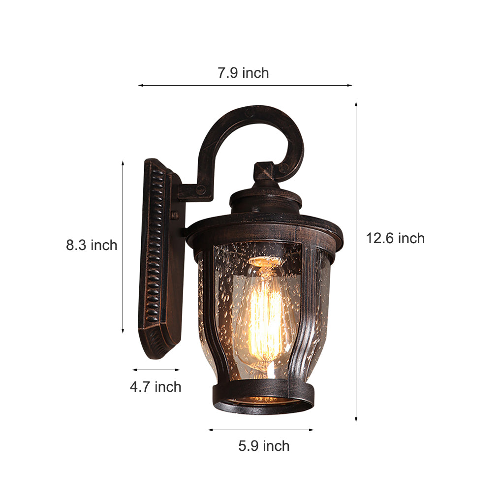 Retro Creative Waterproof Bubbles Glass Vintage Outdoor Wall Lights - Lamp Outdoor