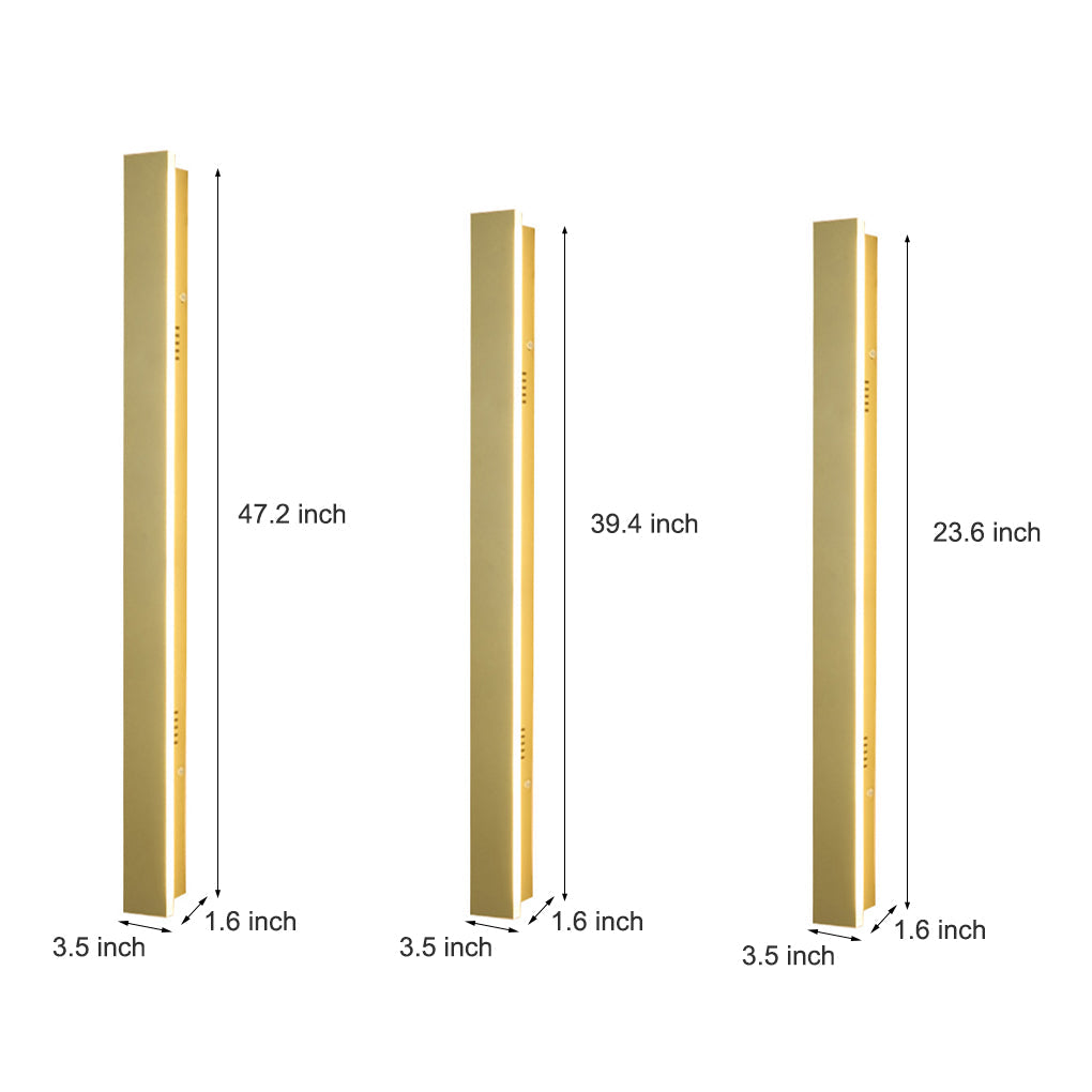 Outdoor Waterproof Rust-proof Minimalist Linear LED Wall Sconces Garden Lights - Lamp Outdoor