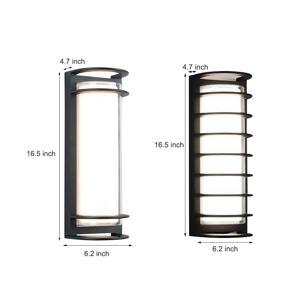 Outdoor Waterproof Double-layer Lampshade Gate Column Exterior Wall Sconces - Lamp Outdoor