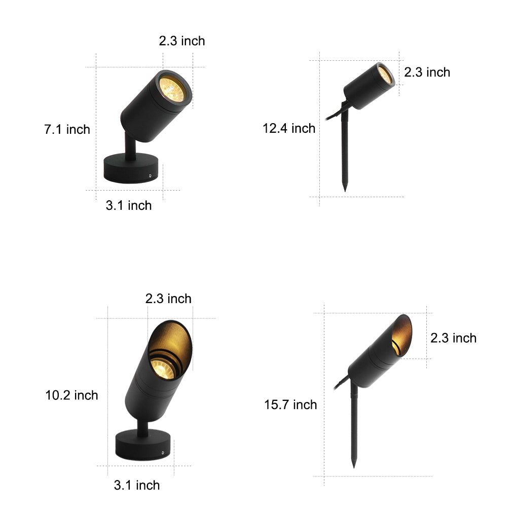 Rotatable Outdoor Waterproof LED Landscape Spotlights for Courtyard Lawn - Lamp Outdoor