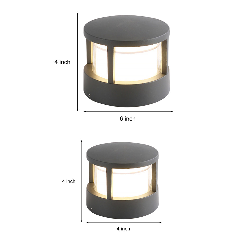 Versatile LED Multi-Mount Lantern Modern Outdoor Lighting for Walls, Walkways, and Posts - Lamp Outdoor