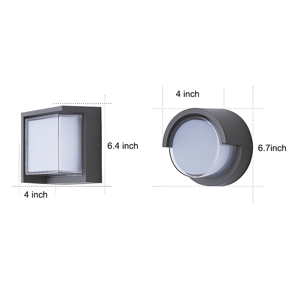 Modern Outdoor Wall Lights Round & Square Waterproof Designs for Gardens & Villas - Lamp Outdoor