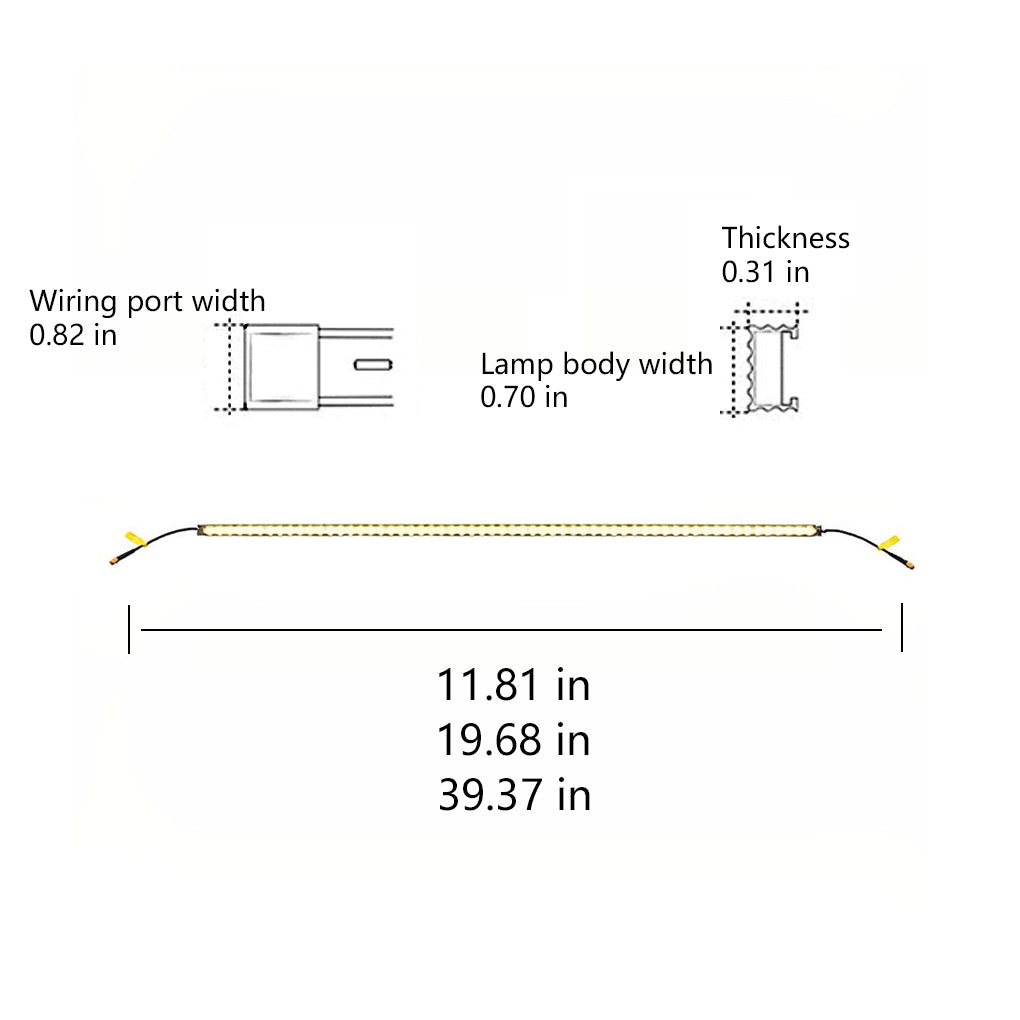 IP68 Waterproof LED Strip Step Stair Under Tread Lighting Outdoor Decorative Guardrails Lights - Lamp Outdoor
