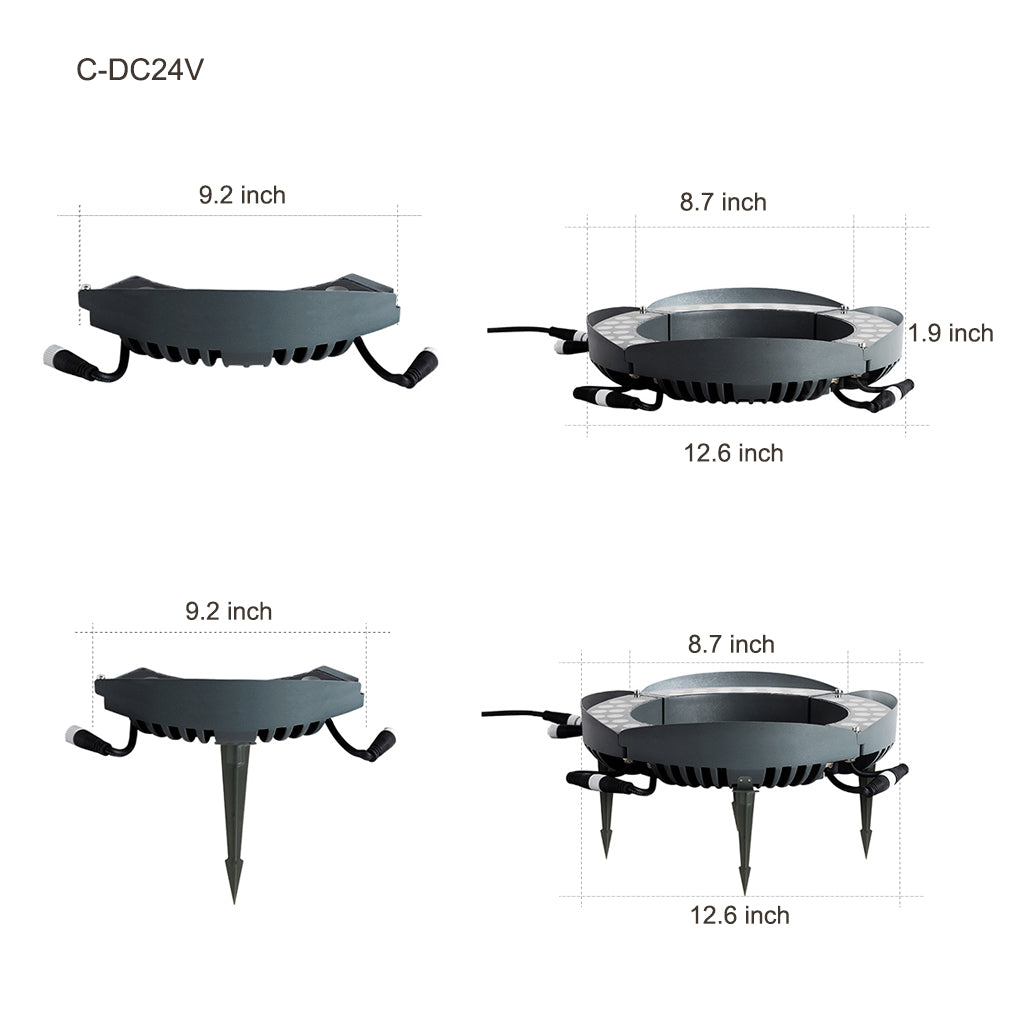 Solid Upwards LED Tree-Mounted Lights Outdoor Landscape Lighting for Trees - Lamp Outdoor