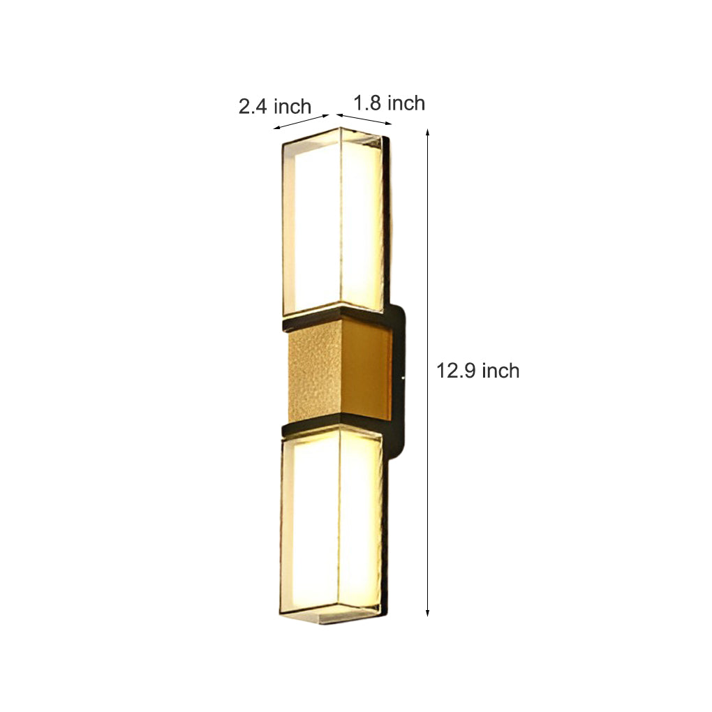 Creative Up and Down Lights Waterproof LED Wall Sconces Outdoor Wall Lights - Lamp Outdoor