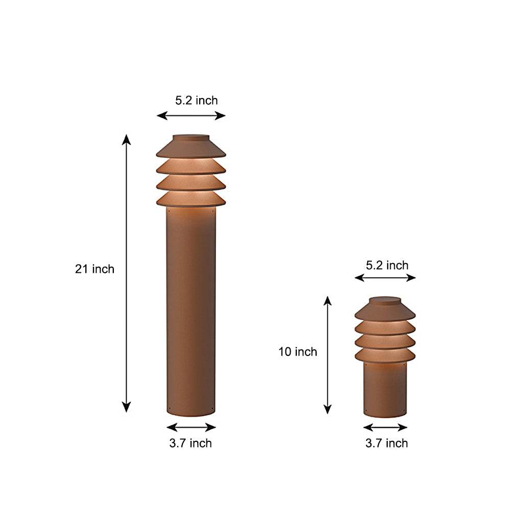 Modern Aluminum LED Outdoor Cylinder Light Versatile Garden and Pathway Illumination - Lamp Outdoor
