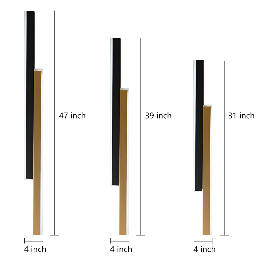 Nordic Minimalist Double Long LED Linear Lights Wall Lamp - Lamp Outdoor
